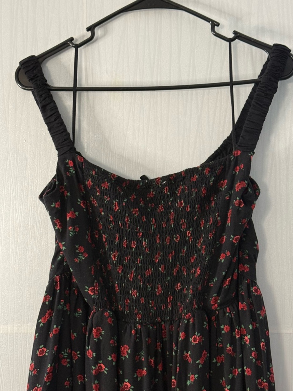 Aeropostale Black Mini Dress with Red Floral Print - Picture 5 of 9